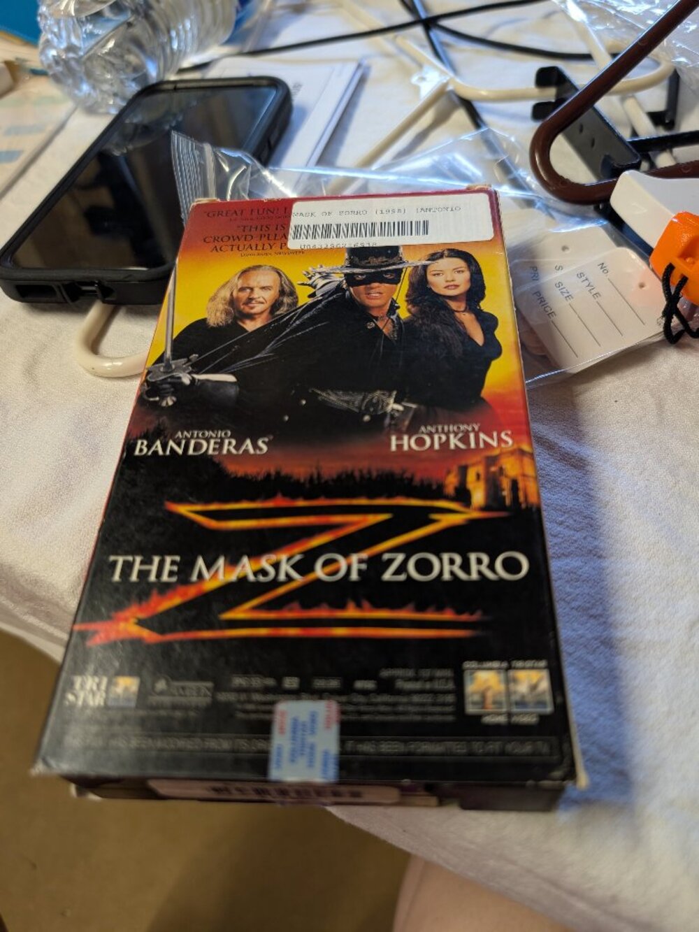 The Mask of Zorro VHS 1998 TriStar - Classic Action-Adventure Film